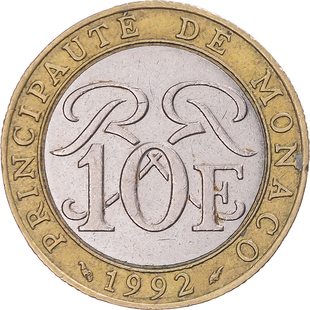 Monnaie, Monaco, 10 Francs, 1992