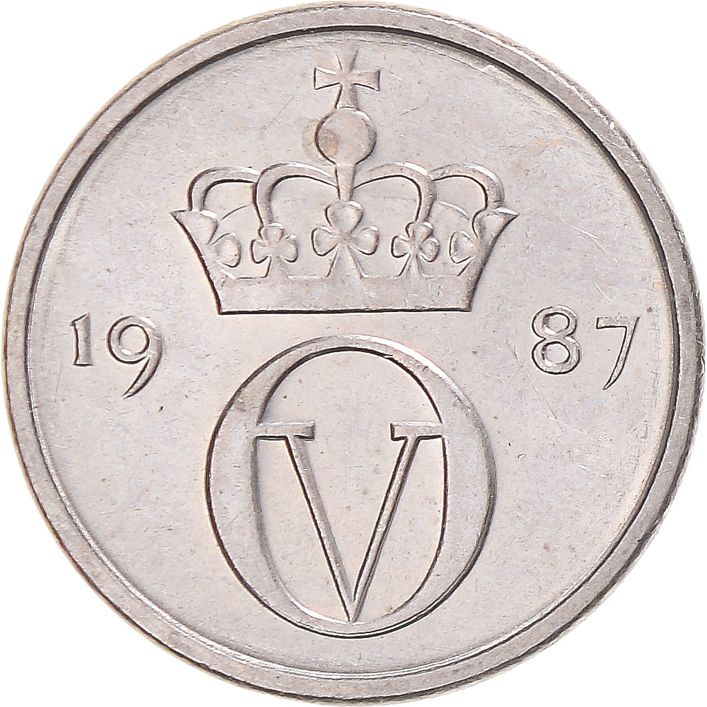 Moneda, Noruega, 10 Öre, 1987
