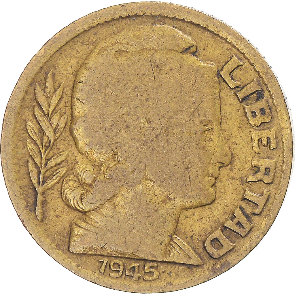 Moneta, Argentina, 10 Centavos, 1945