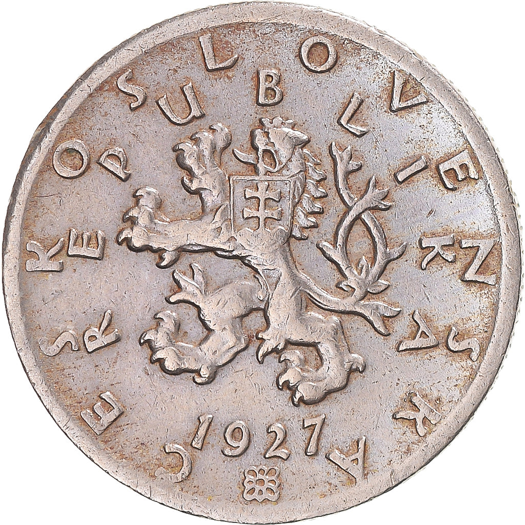 Moneda, Checoslovaquia, 50 Haleru, 1927