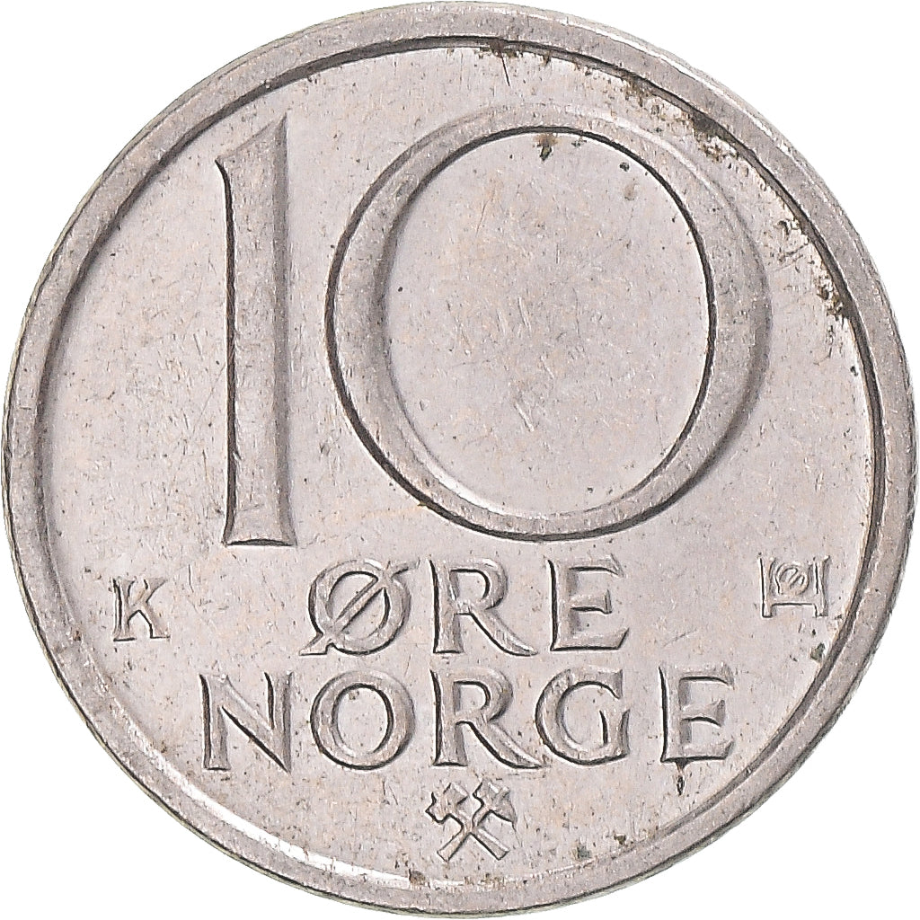 Moneta, Norwegia, 10 Öre, 1985