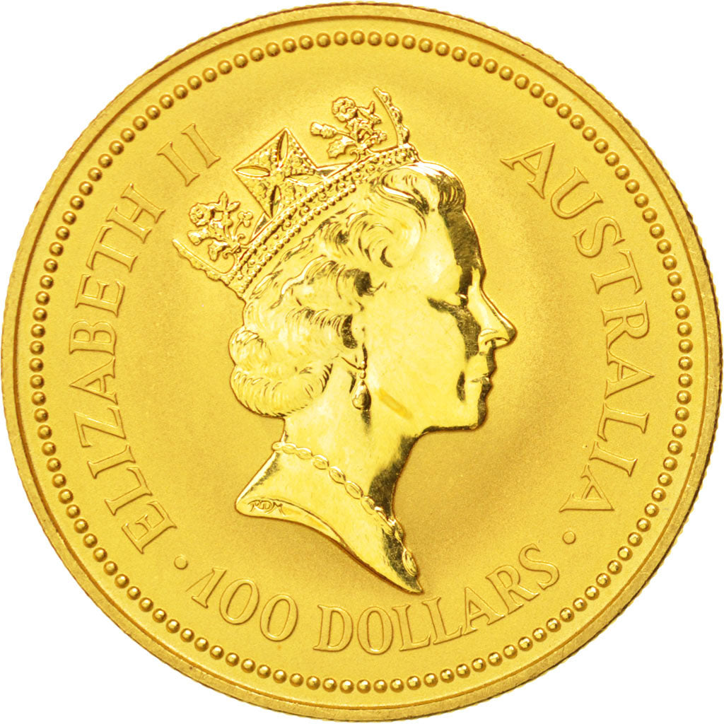 AUSTRALIA, 100 Dollars, 1991, KM #144, MS(63), Gold, 31.16