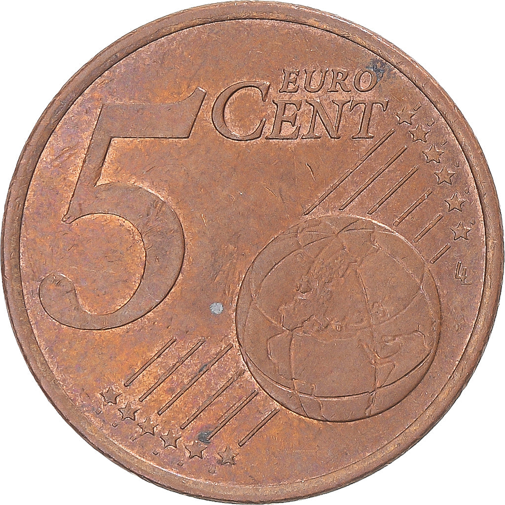 Moneda, Francia, 5 Euro Cent, 2002