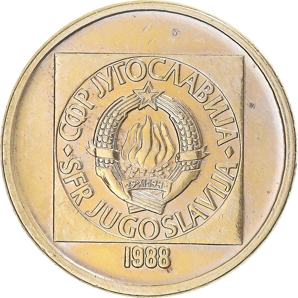 Moneta, Iugoslavia, 20 Dinara, 1988