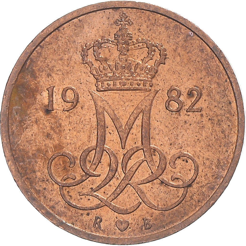 Moneta, Danimarca, 5 Öre, 1982