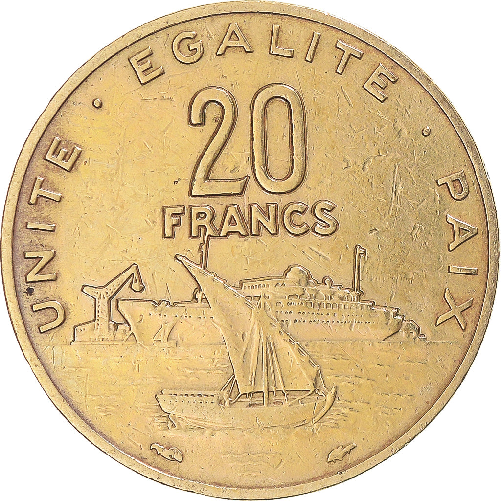 Coin, Djibouti, 20 Francs, 1983