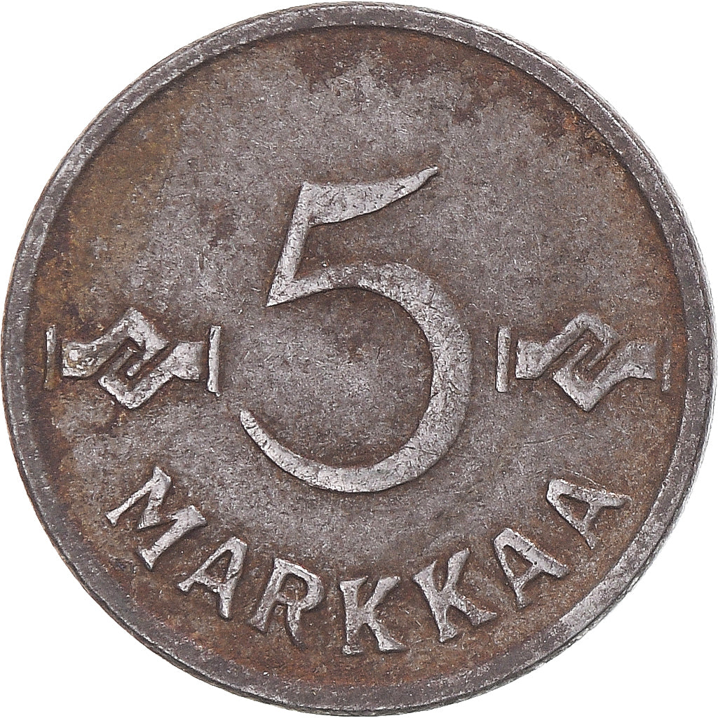 Coin, Finland, 5 Markkaa, 1953