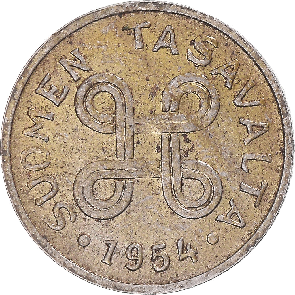 Coin, Finland, Markka, 1954