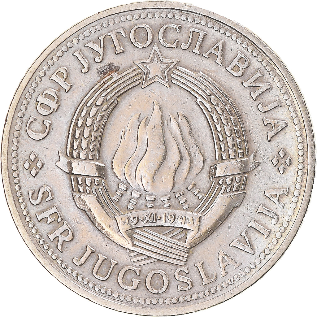 Münze, Jugoslawien, 2 Dinara, 1977