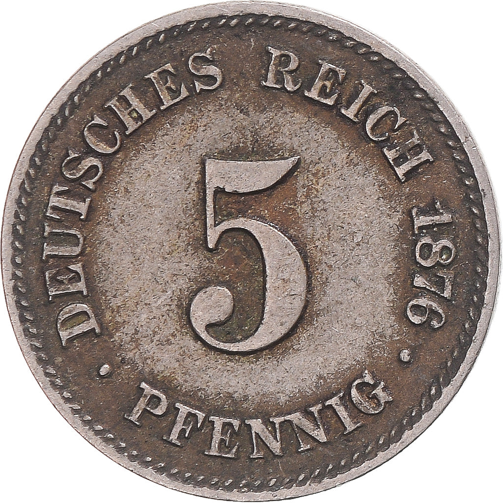 Coin, Germany, 5 Pfennig, 1875