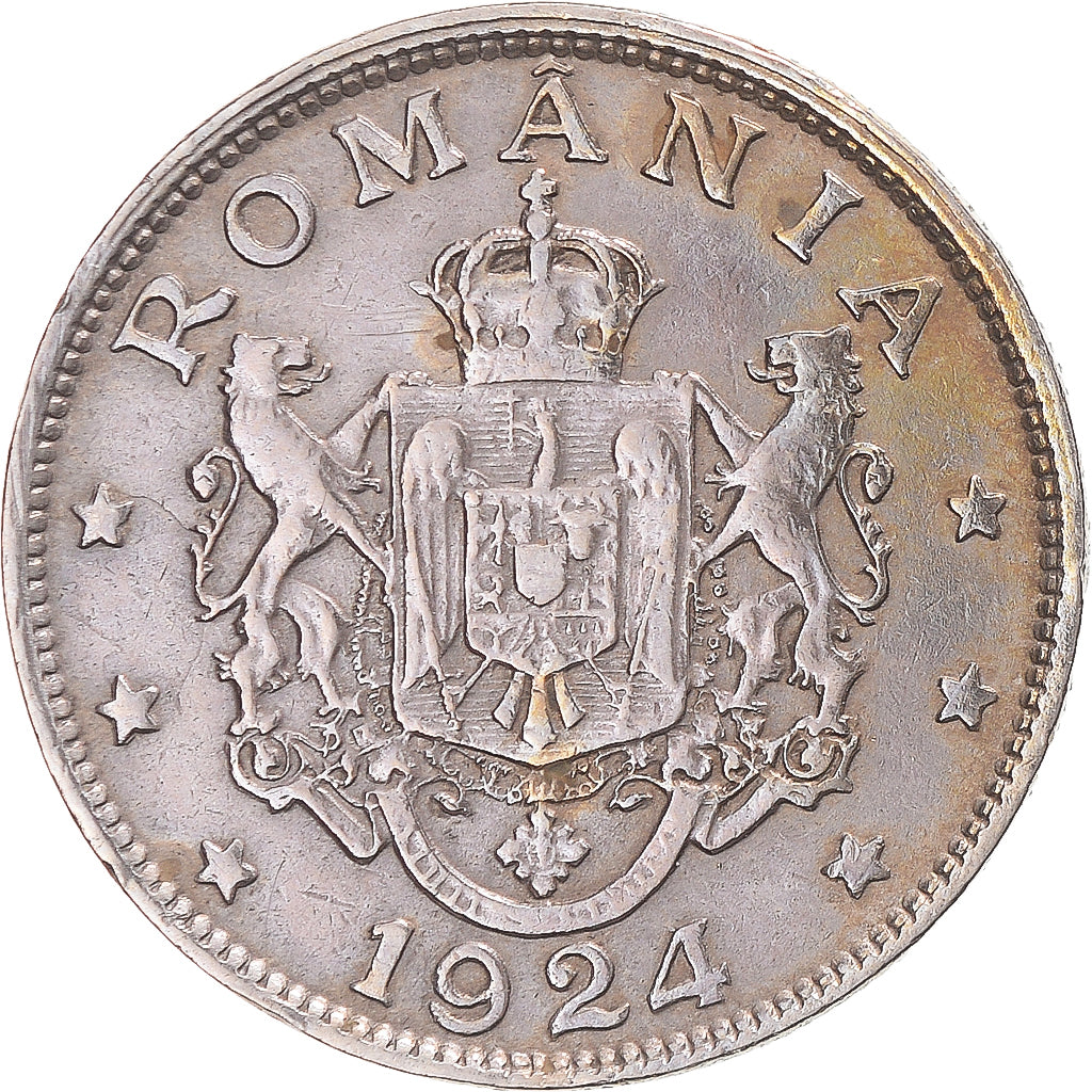Monnaie, Roumanie, 2 Lei, 1924