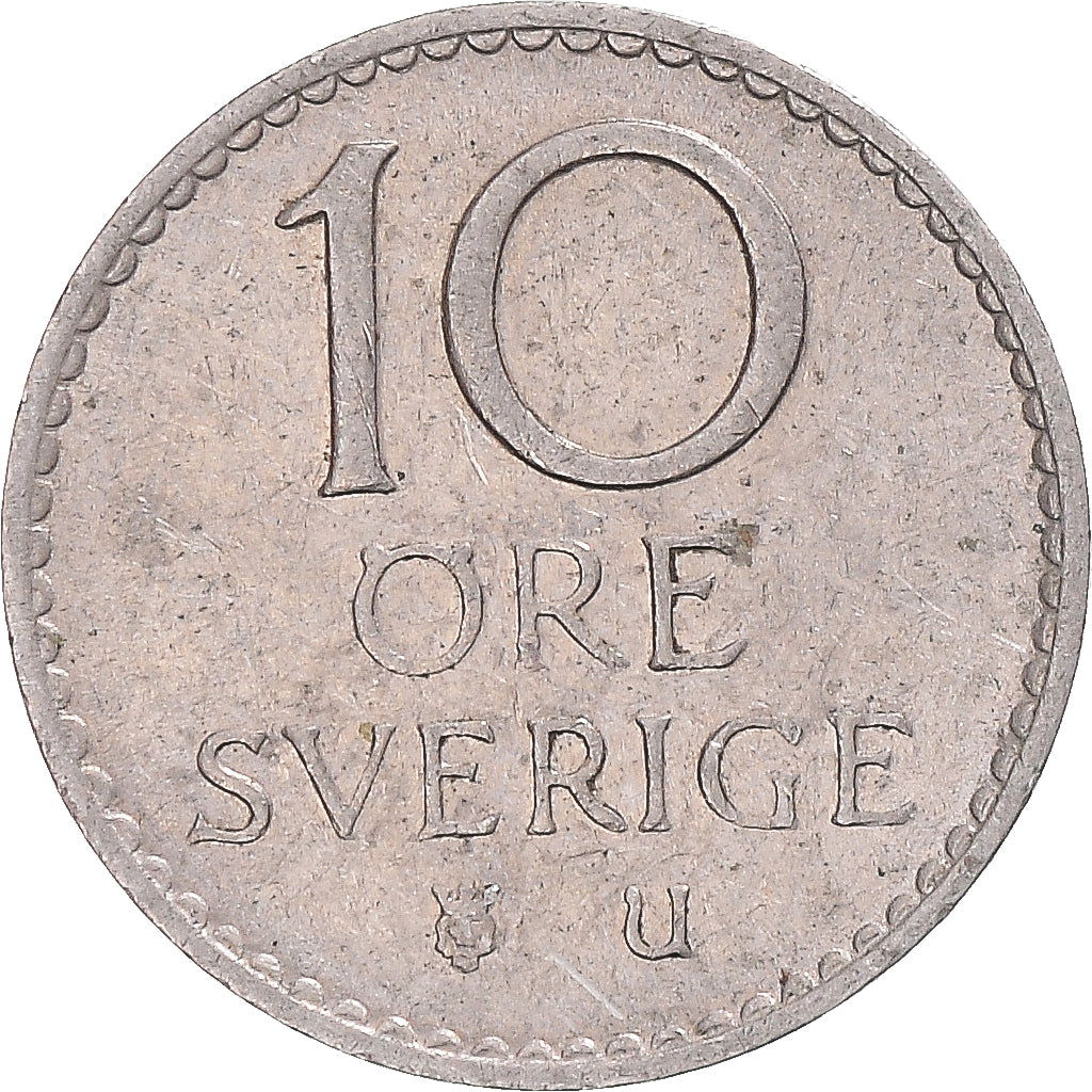 Moneta, Svezia, 10 Öre, 1966
