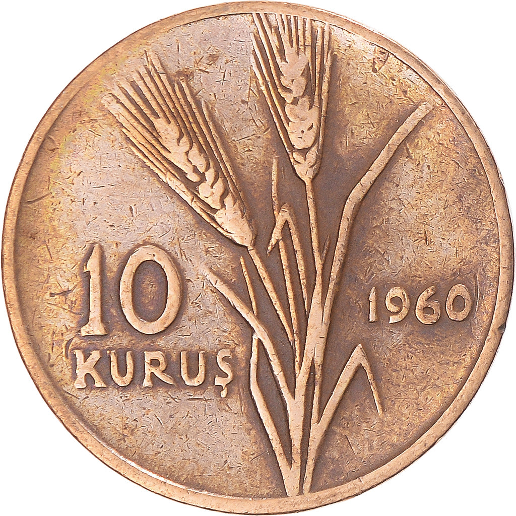 Munten, Turkije, 10 Kurus, 1960