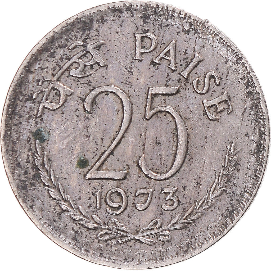Coin, India, 25 Paise, 1973