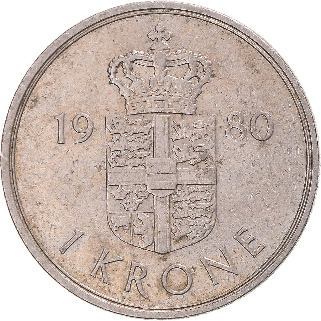 Moneta, Danimarca, Krone, 1980