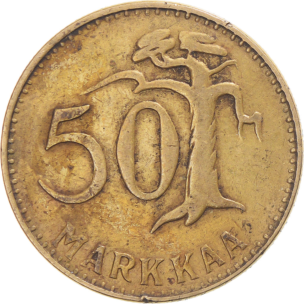 Coin, Finland, 50 Markkaa, 1953
