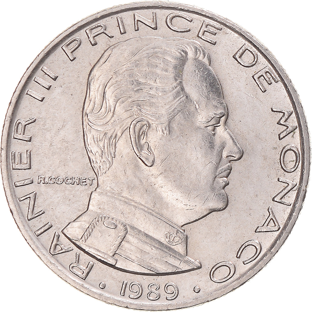 Moneda, Mónaco, Franc, 1989