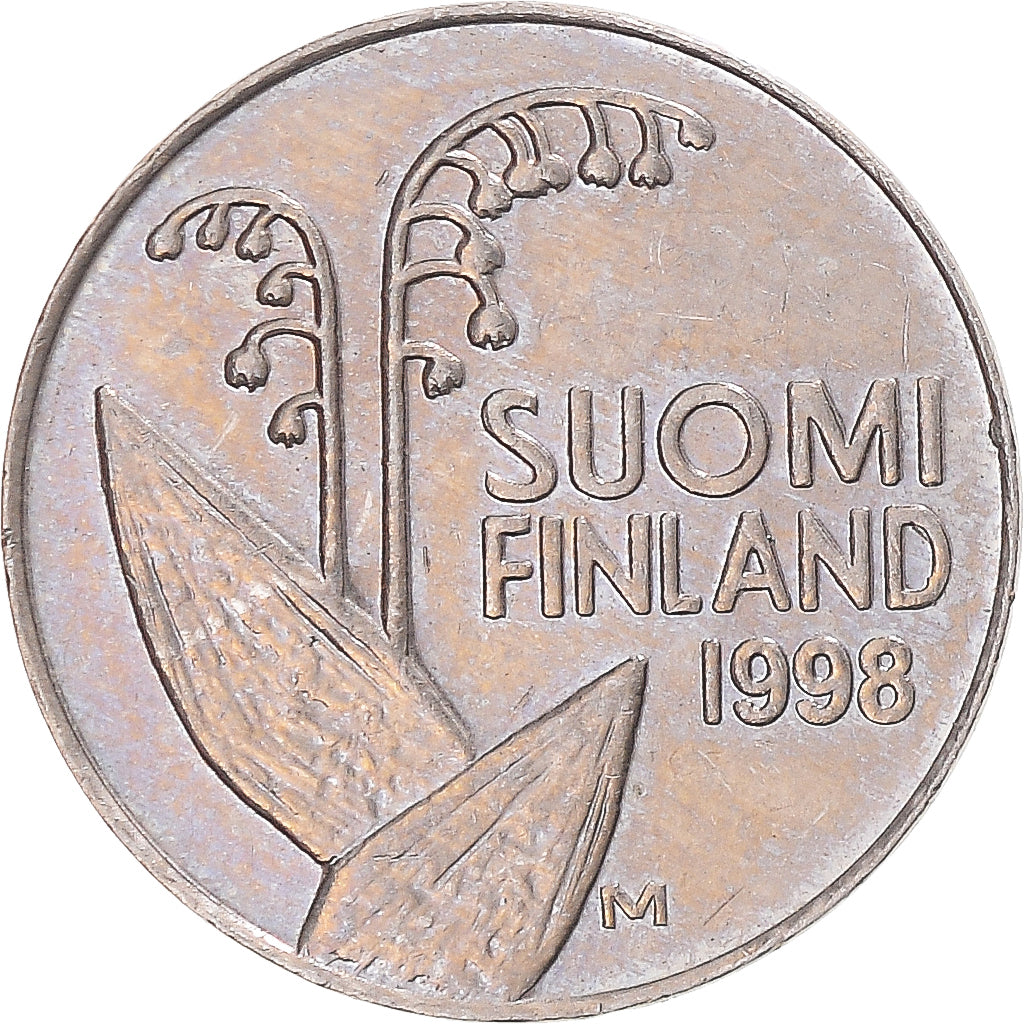 Coin, Finland, 10 Pennia, 1998