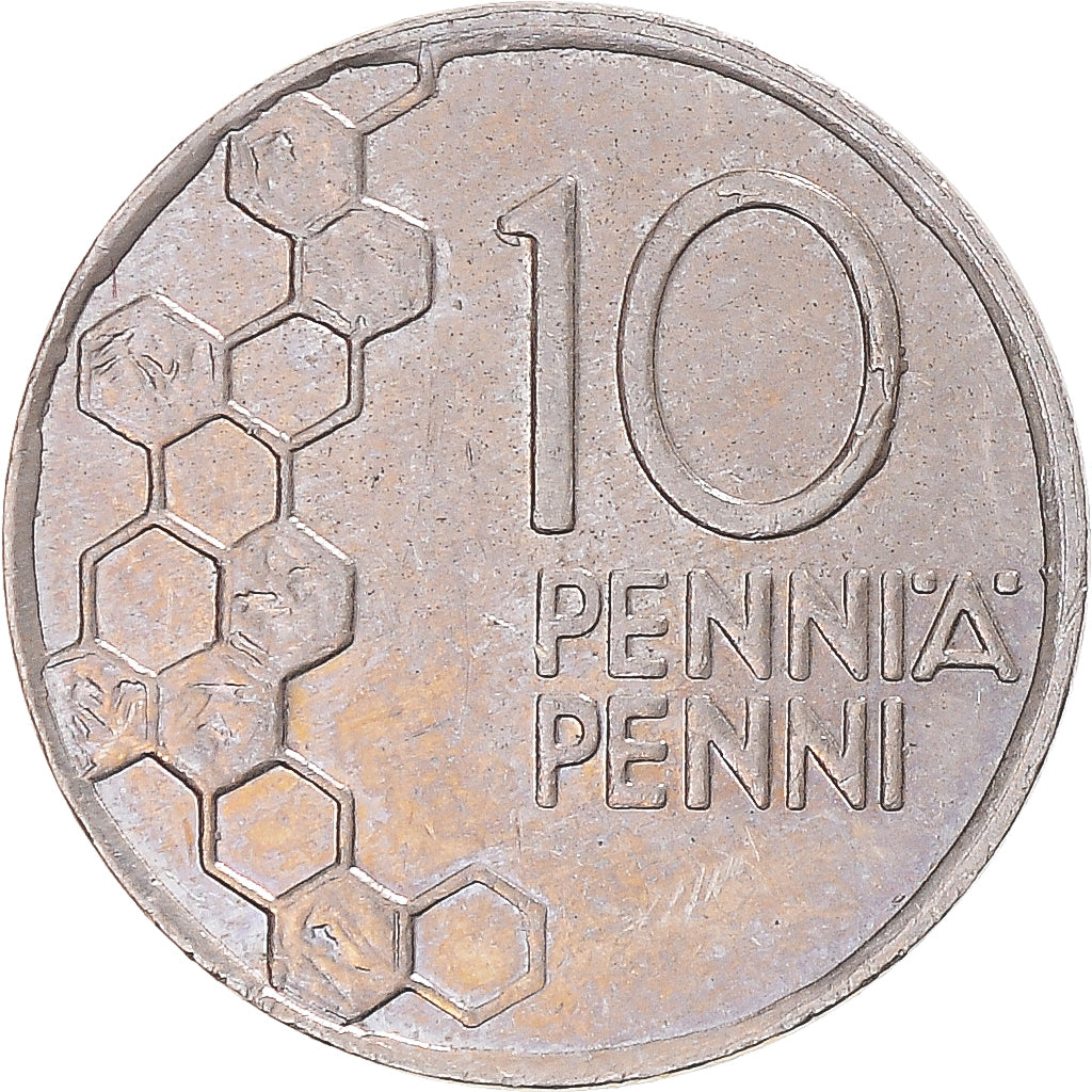 Coin, Finland, 10 Pennia, 1998
