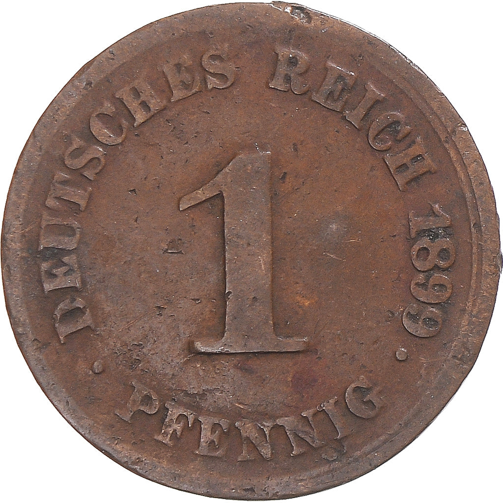 Monnaie, Allemagne, Pfennig, 1899