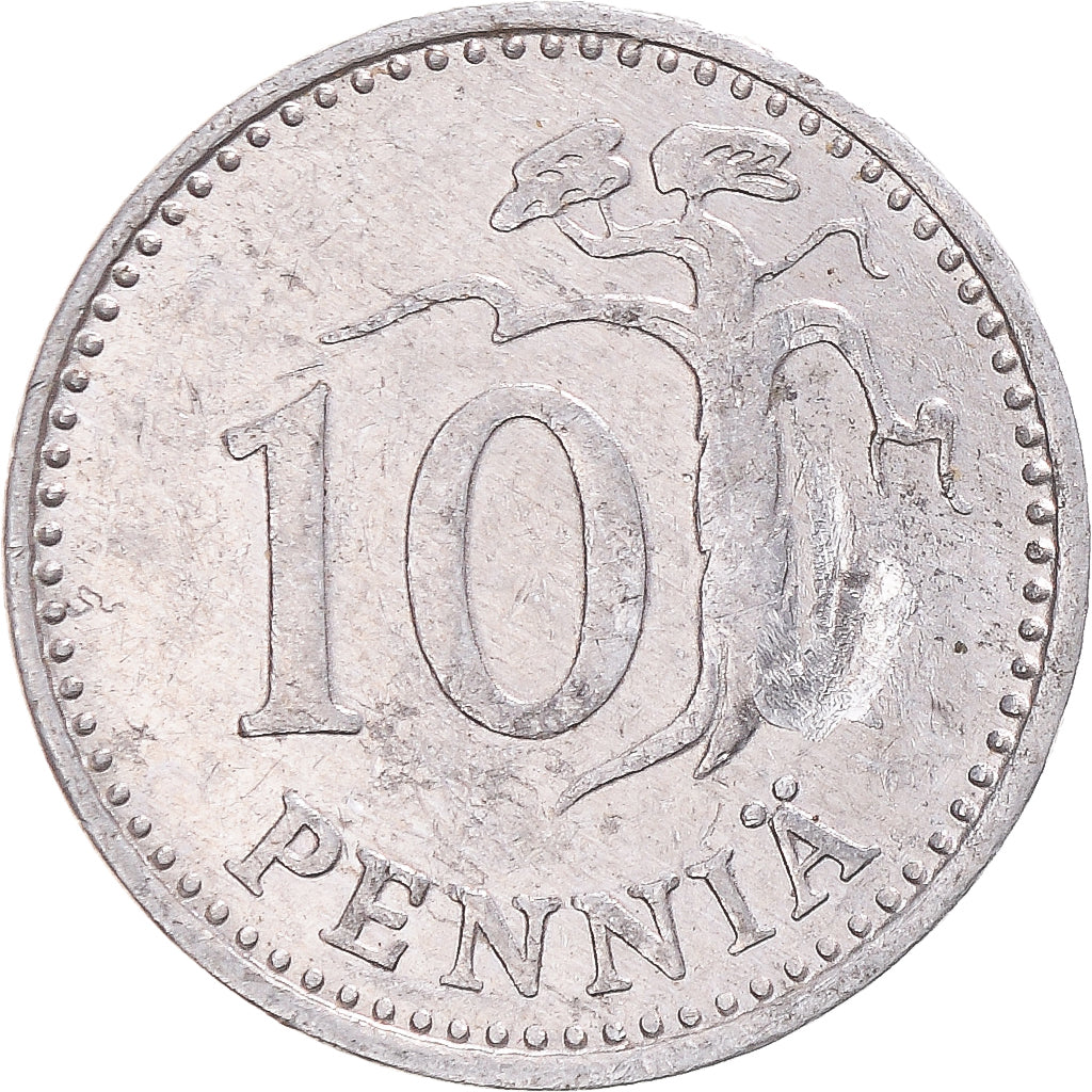 Coin, Finland, 10 Pennia, 1989