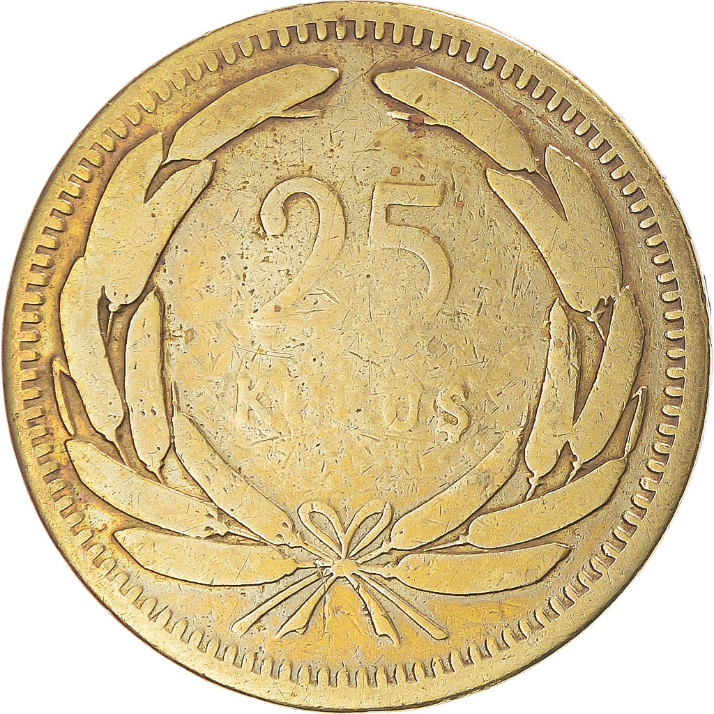 Munten, Turkije, 25 Kurus, 1949