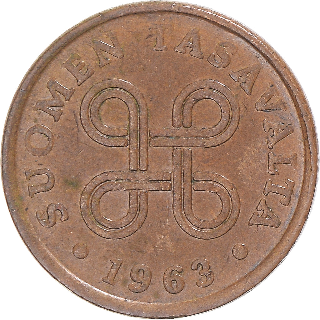 Coin, Finland, 5 Pennia, 1963