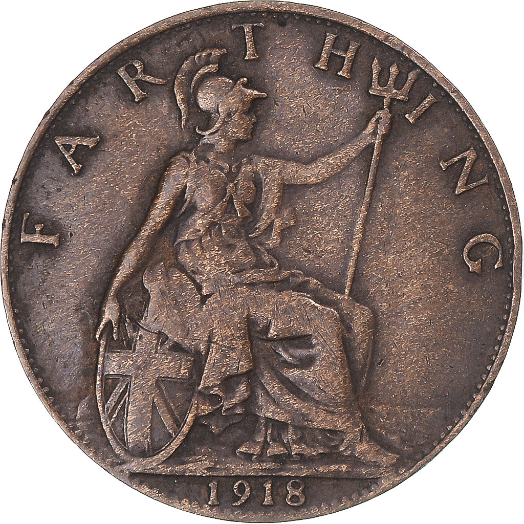 Moneta, Wielka Brytania, Farthing, 1918