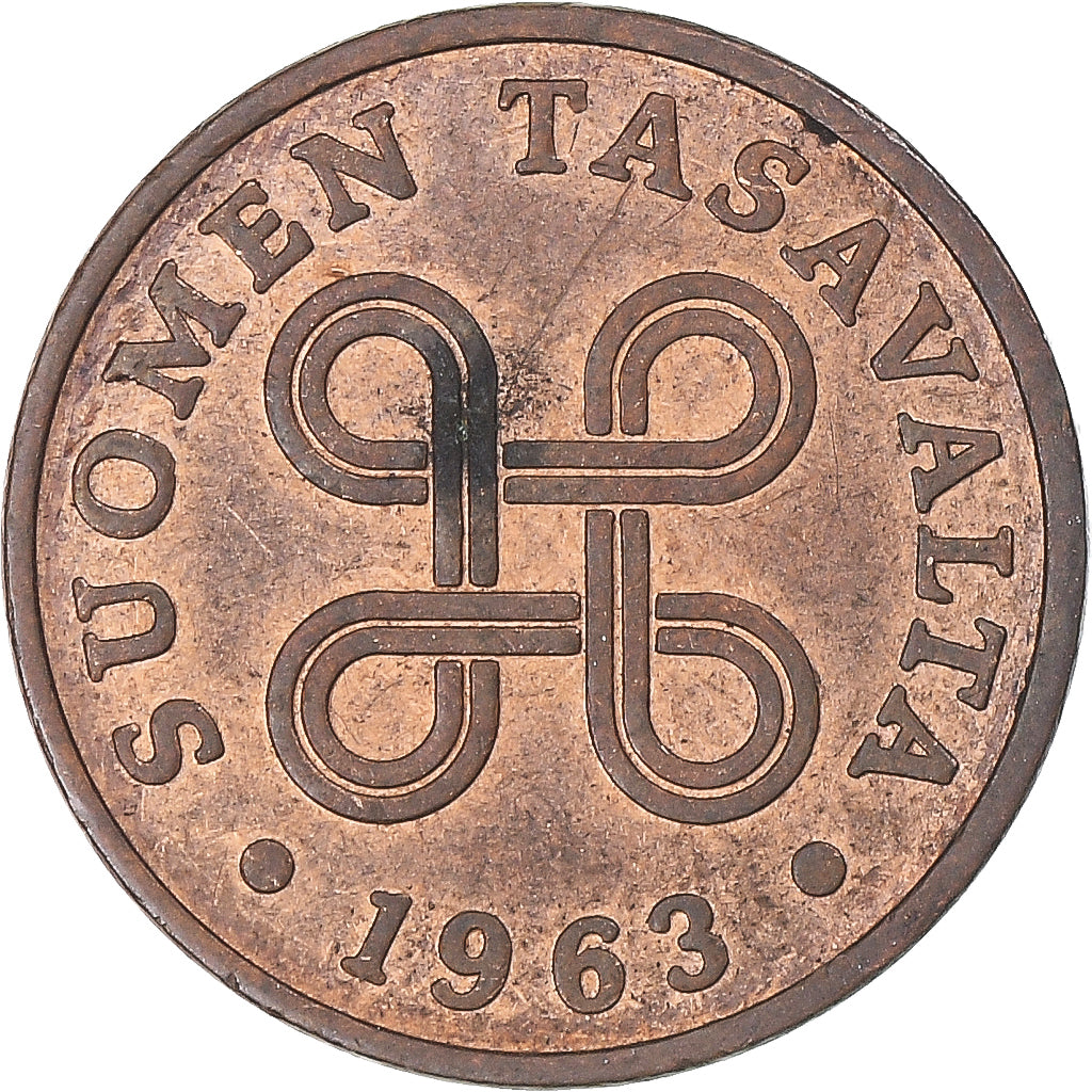 Coin, Finland, Penni, 1963
