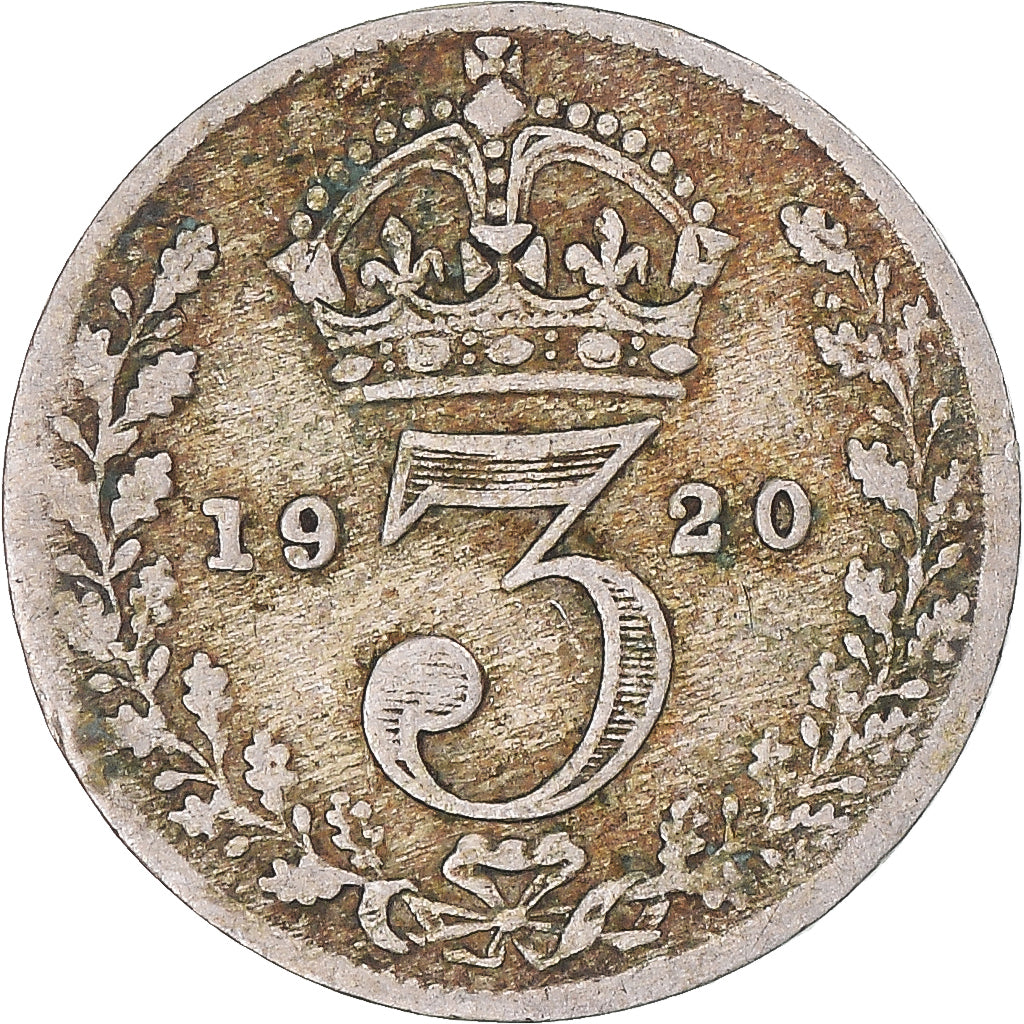 Monnaie, Grande-Bretagne, 3 Pence, 1920