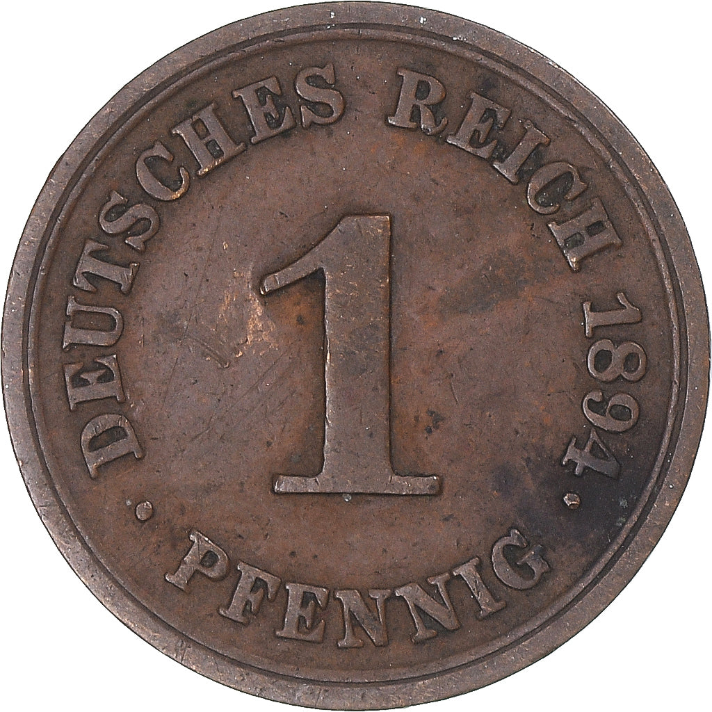 Moneda, Alemania, Pfennig, 1894