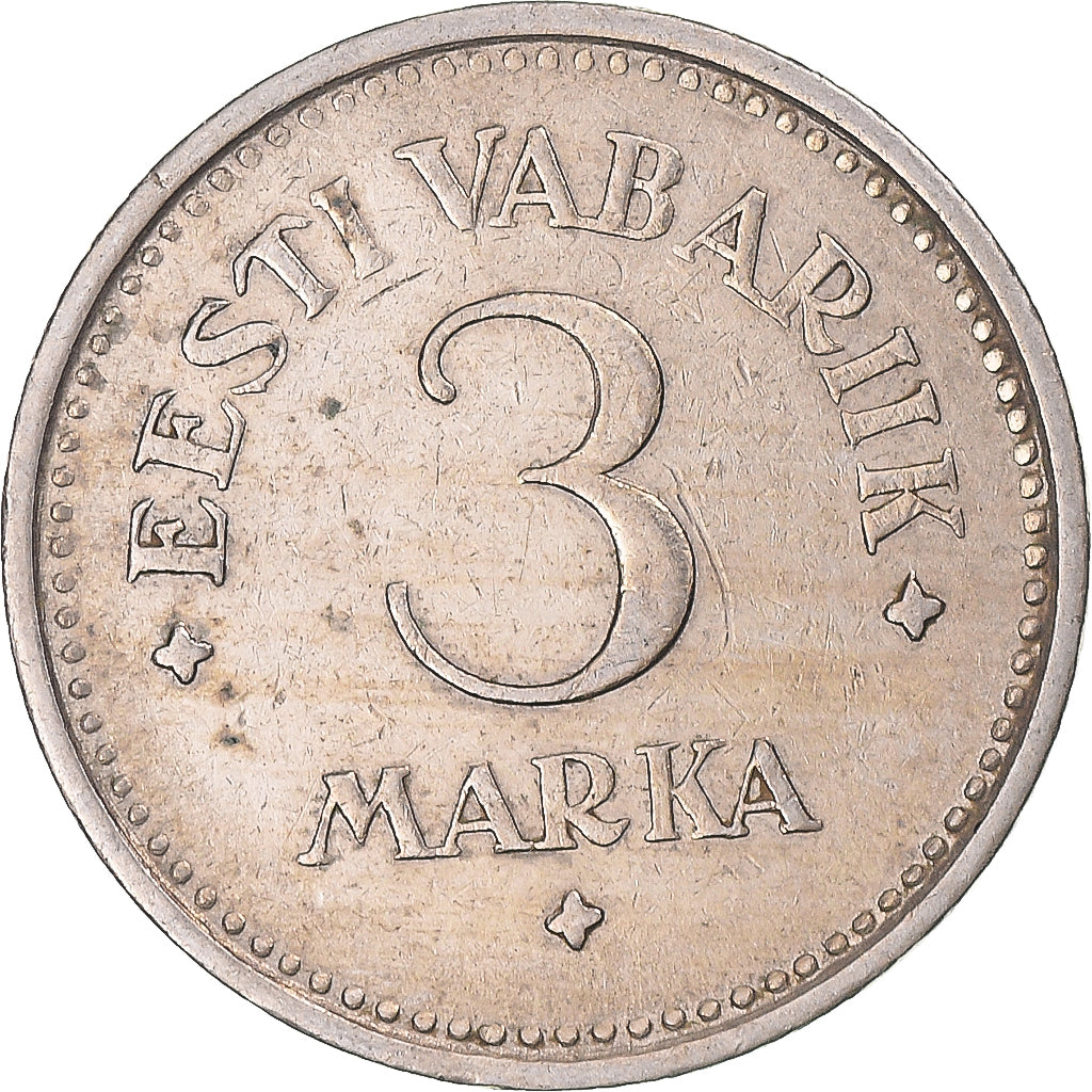 Coin, Estonia, 3 Marka, 1922