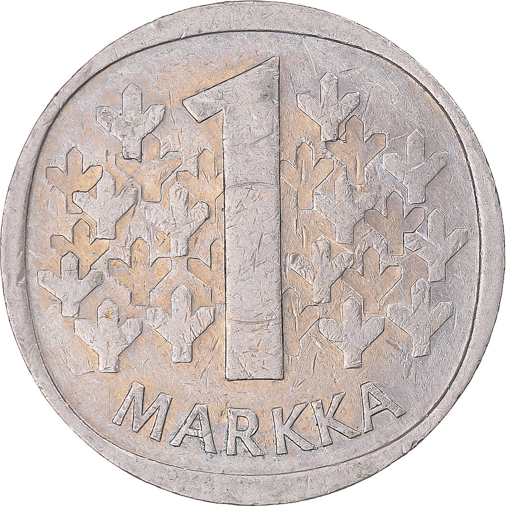 Coin, Finland, Markka, 1975