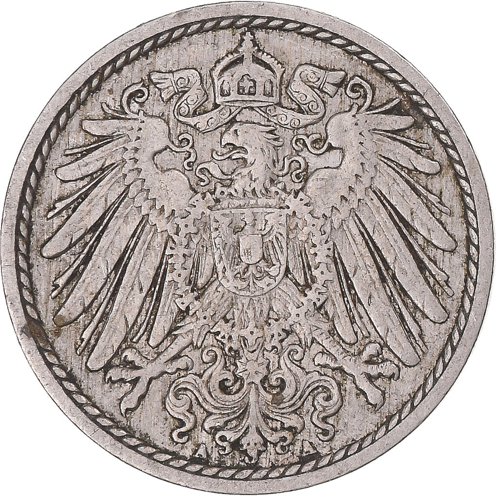 Münze, Deutschland, 5 Pfennig, 1890