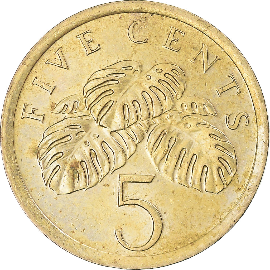 Münze, Singapur, 5 Cents, 1987