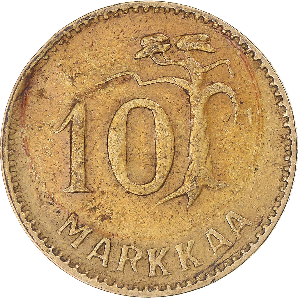 Coin, Finland, 10 Markkaa, 1952