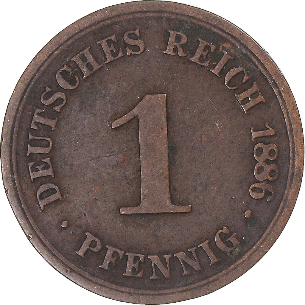 Moneta, Niemcy, Pfennig, 1886