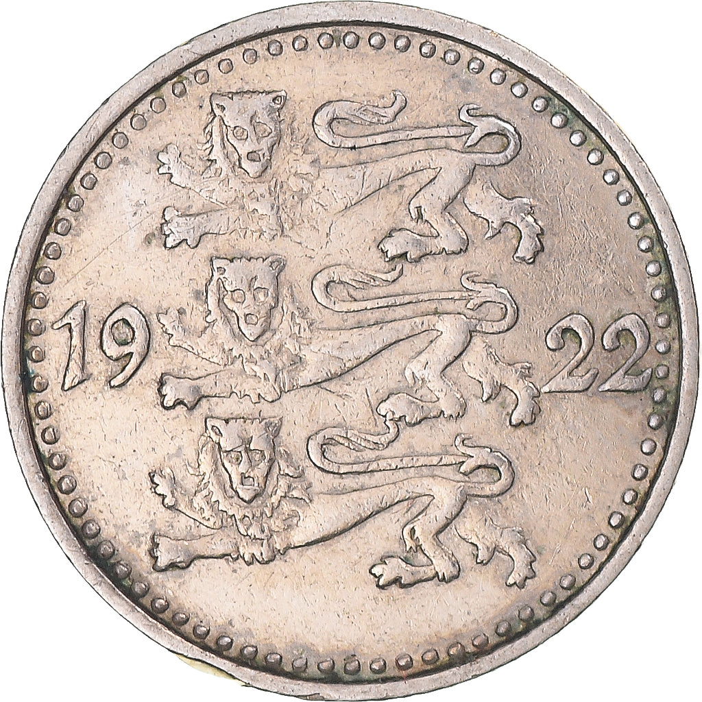 Coin, Estonia, Mark, 1922