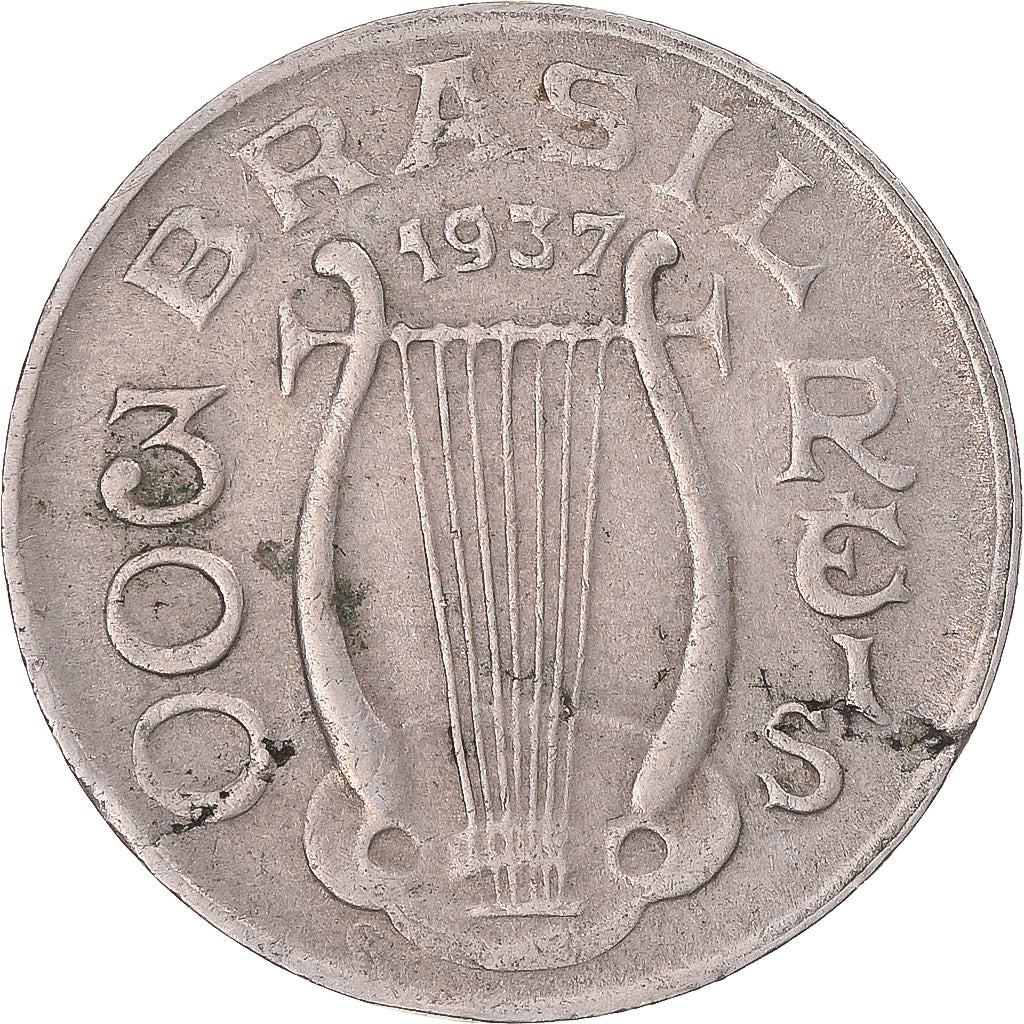 Munten, Brazilië, 300 Reis, 1937
