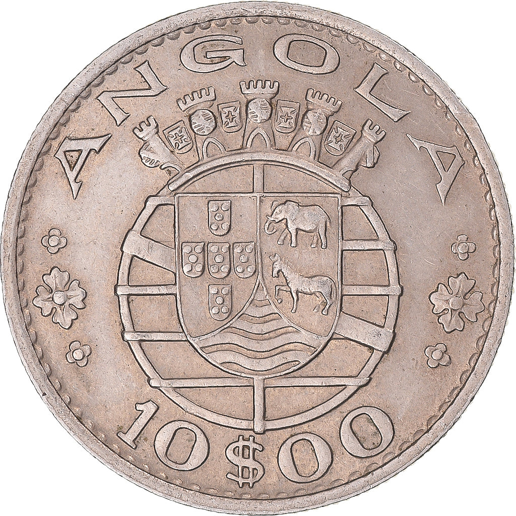 Coin, Angola, 10 Escudos, 1969