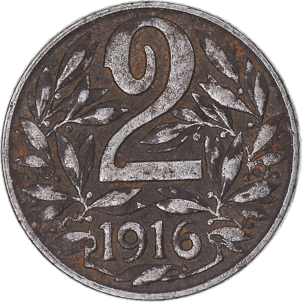 Münze, Österreich, 2 Heller, 1916