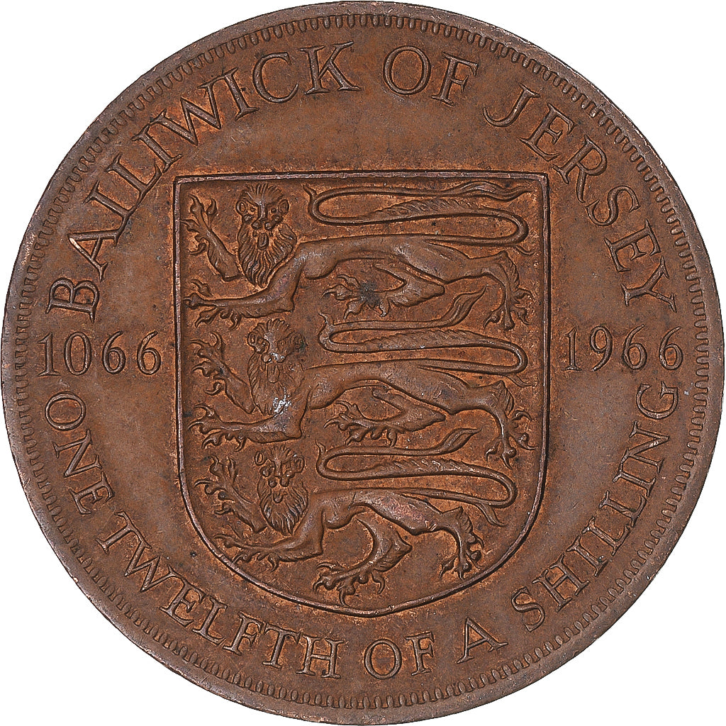 Coin, Jersey, 1/12 Shilling, 1966