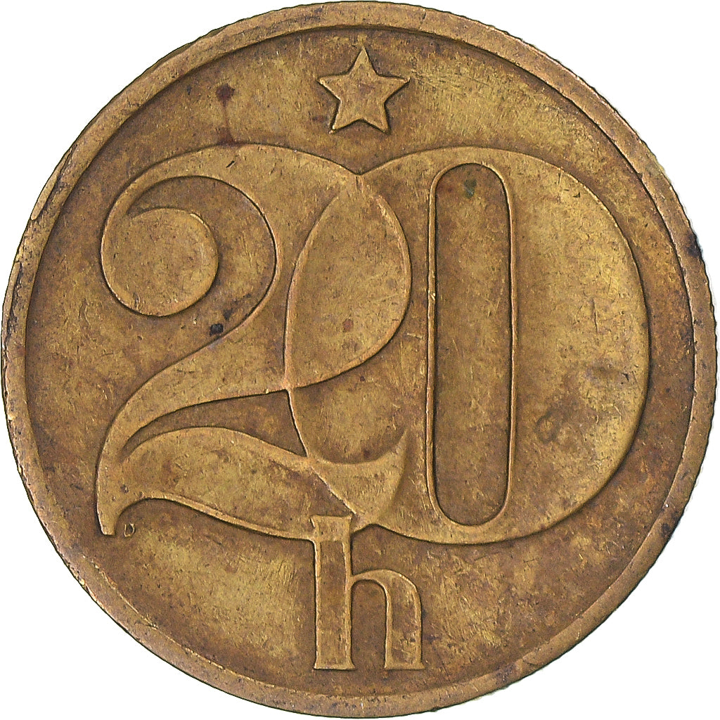 Moneta, Czechosłowacja, 20 Haleru, 1977
