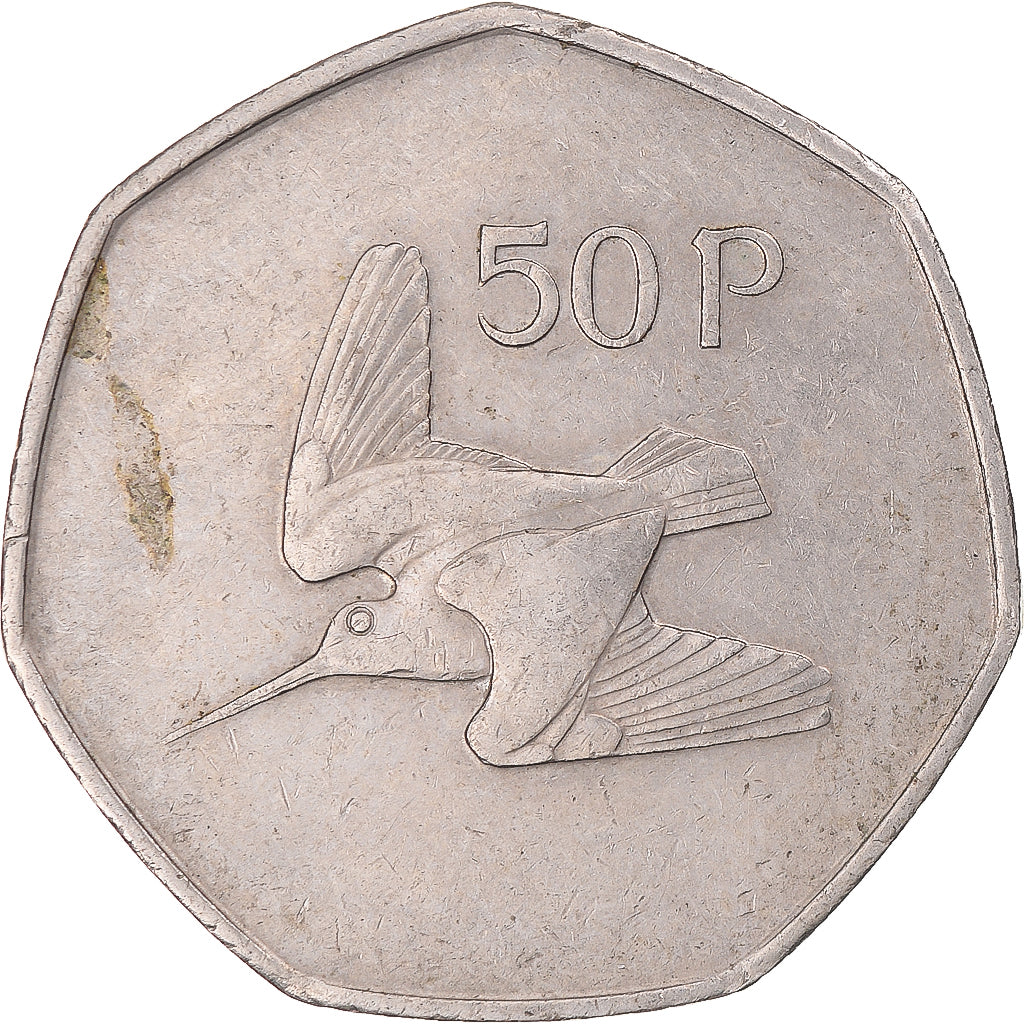Moneta, Irlandia, 50 Pence, 1974