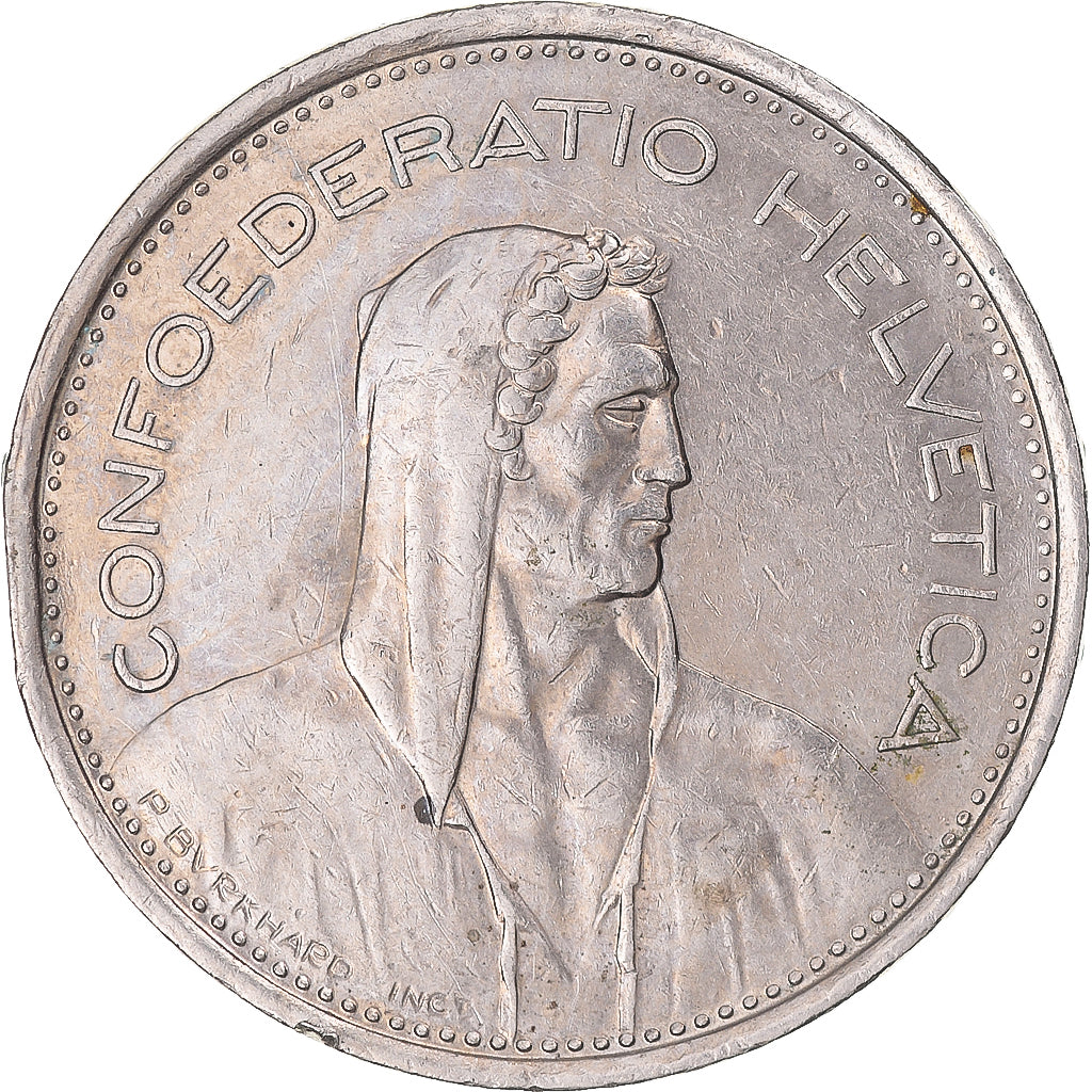 Moneta, Szwajcaria, 5 Francs, 1975