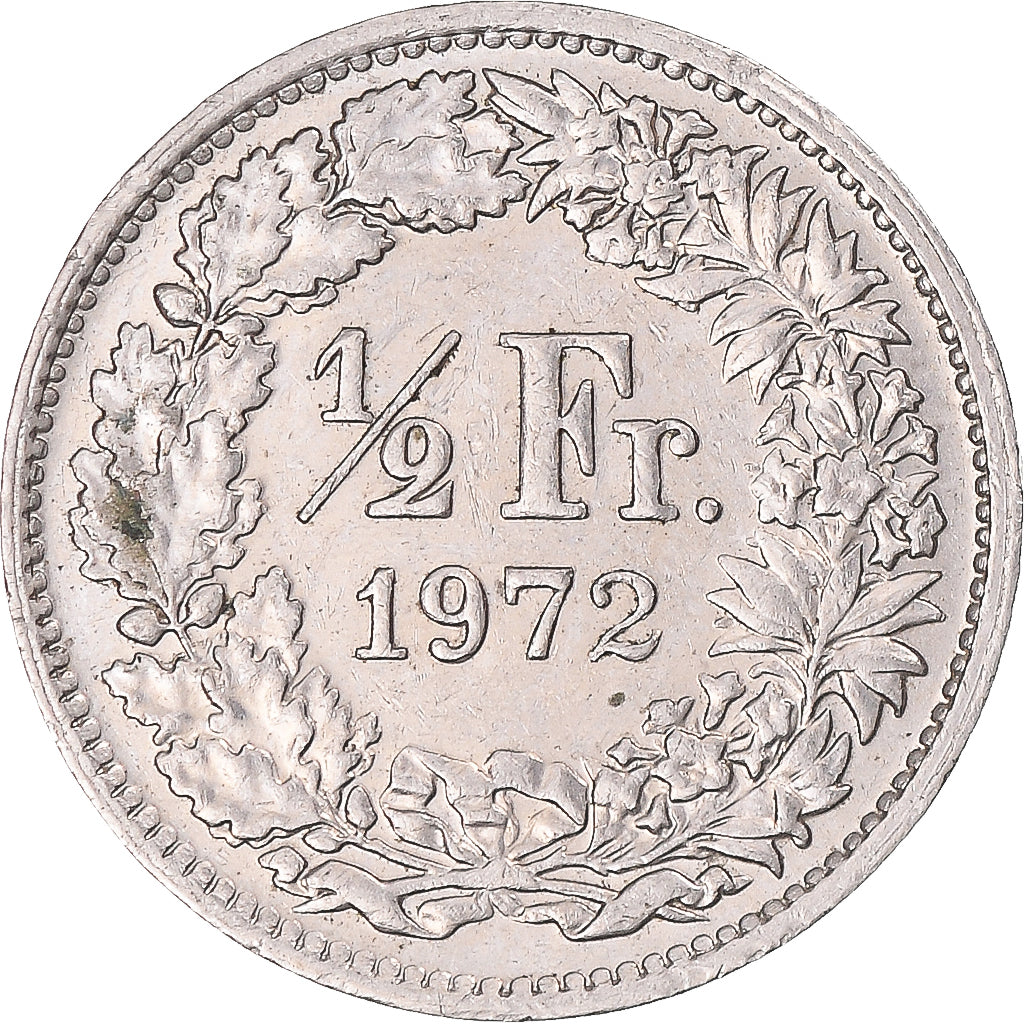 Moneta, Szwajcaria, 1/2 Franc, 1972
