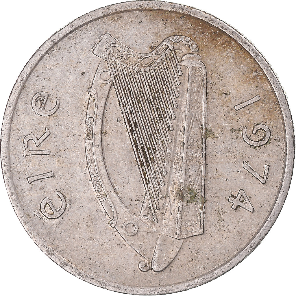 Moeda, Irlanda, 5 Pence, 1974