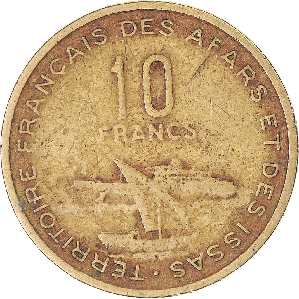 Coin, FRENCH AFARS & ISSAS, 10 Francs, 1970