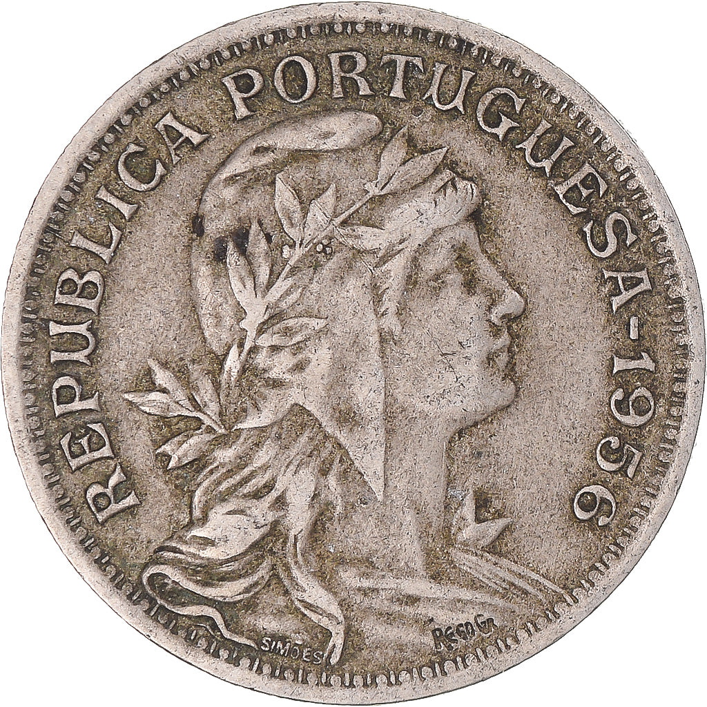 Monnaie, Portugal, 50 Centavos, 1956
