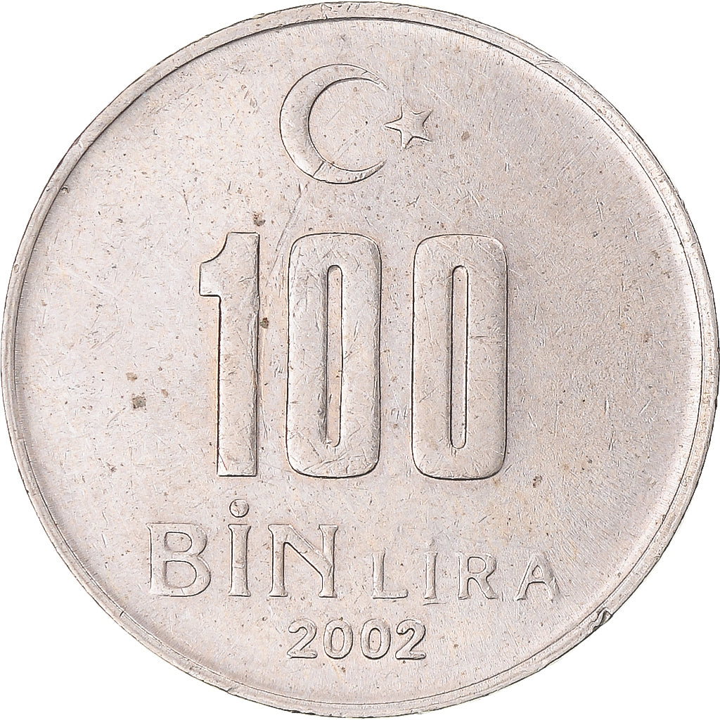Moneta, Turcja, 100000 Lira, 100 Bin Lira, 2002